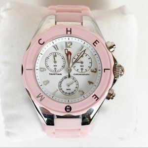 Michele Pink Tahitian Jelly Strap Watch- NWOT